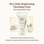 SKINFOOD Rice Daily Brightening Scrub Foam rice bran key ingredient