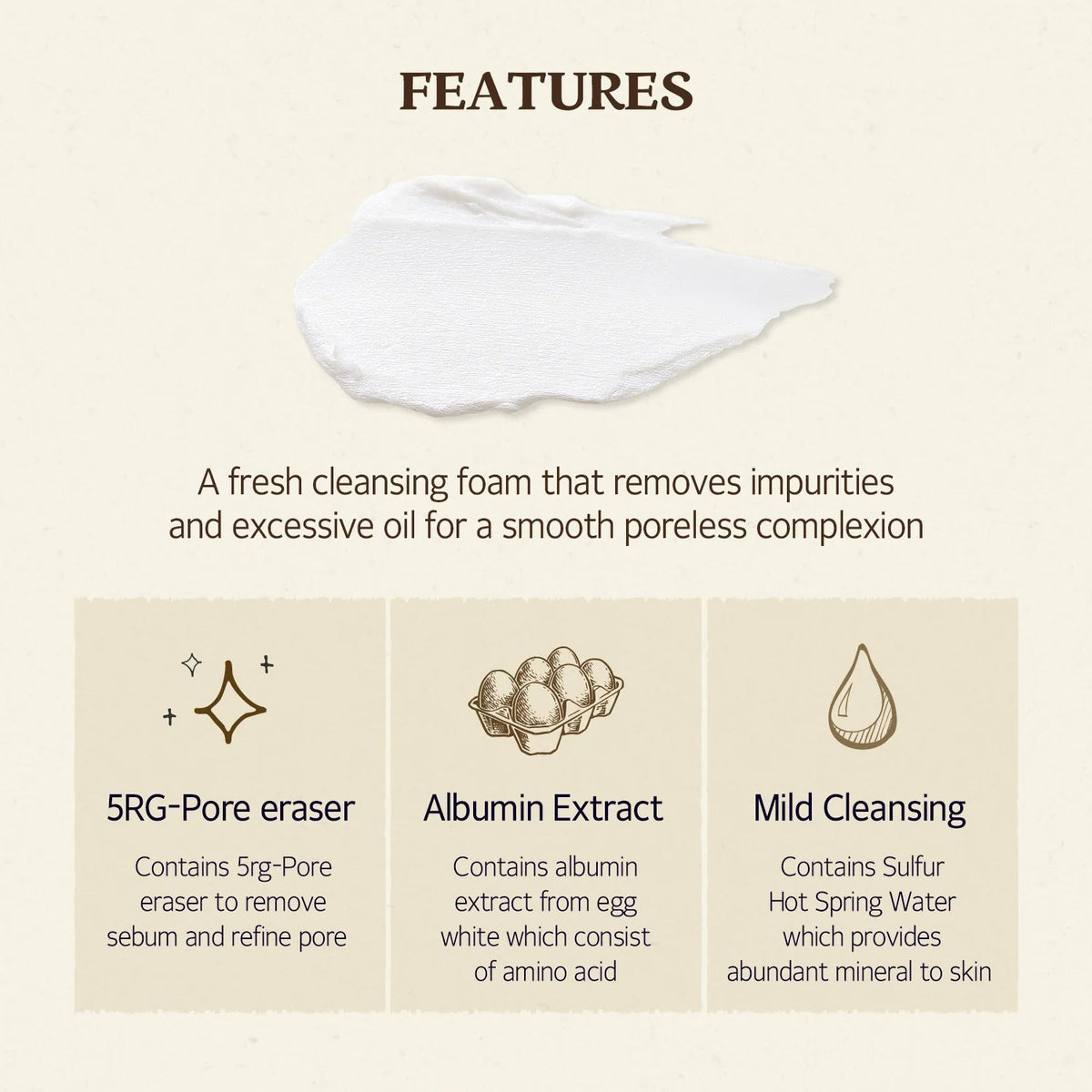 SKINFOOD Egg White Perfect Pore Cleansing Foam egg white key ingredient