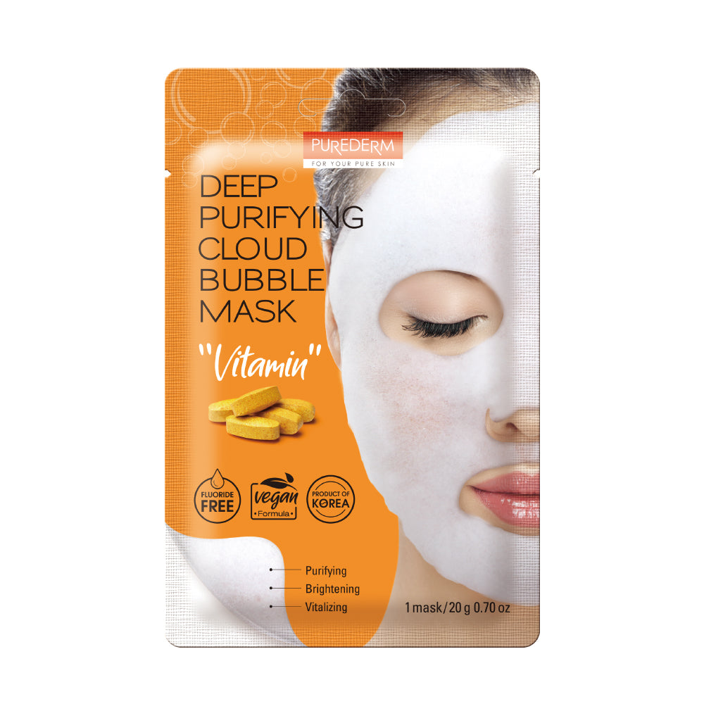 PUREDERM Deep Purifying Cloud Bubble Mask Vitamin