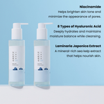 ROUND LAB 1025 Dokdo Cleansing Gel lathering and how to use