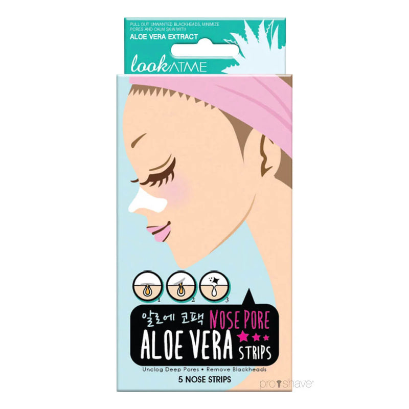 LOOK AT ME Nose Pore Strips Aloe Vera packaging