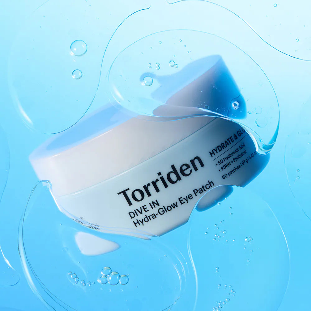 TORRIDEN Dive-In Hydra Glow Eye Patch patches inside the jar with spatula