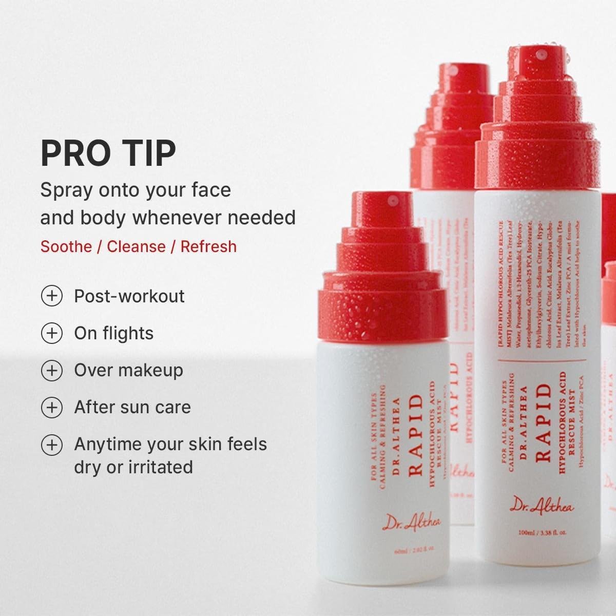 DR ALTHEA Rapid Hypochlorous Acid Rescue Mist 60ml
