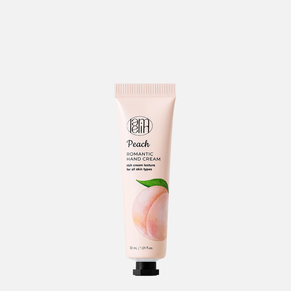 LAMELIN Romantic Hand Cream Peach 30ml packaging