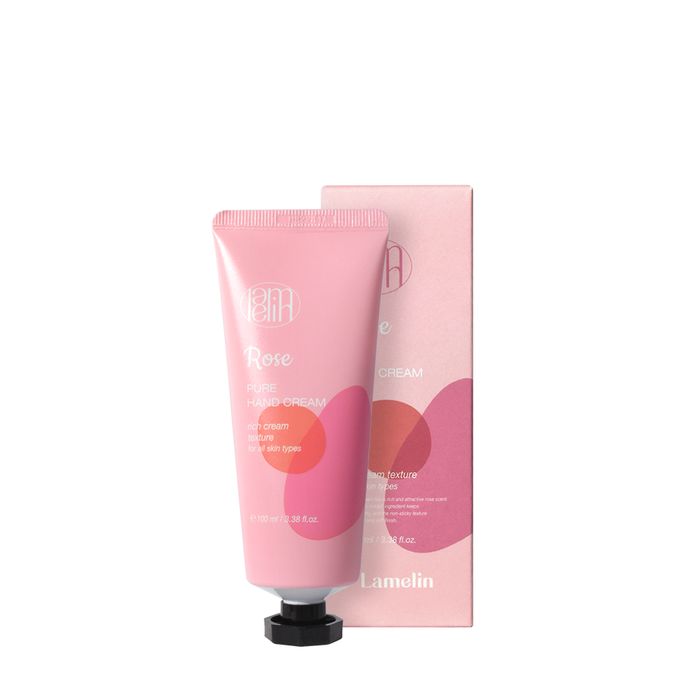 LAMELIN Pure Hand Cream Rose 100ml packaging