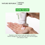 NATURE REPUBLIC Fresh Herb Aloe Cleansing Foam 170ml how to use