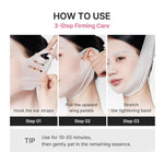 MEDICUBE PDRN Pink Tension Up Mask 4pcs in use