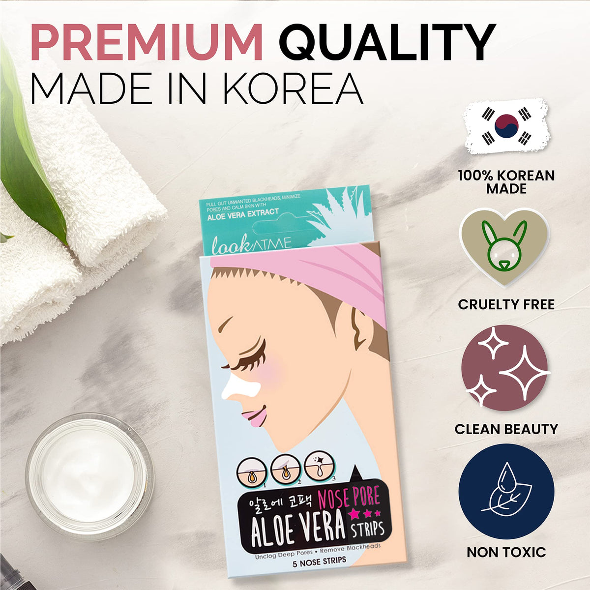 LOOK AT ME Nose Pore Strips Aloe Vera product detail