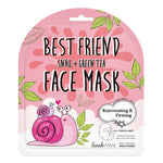 LOOK AT ME Best Friend Snail Green Tea Face Mask packaging