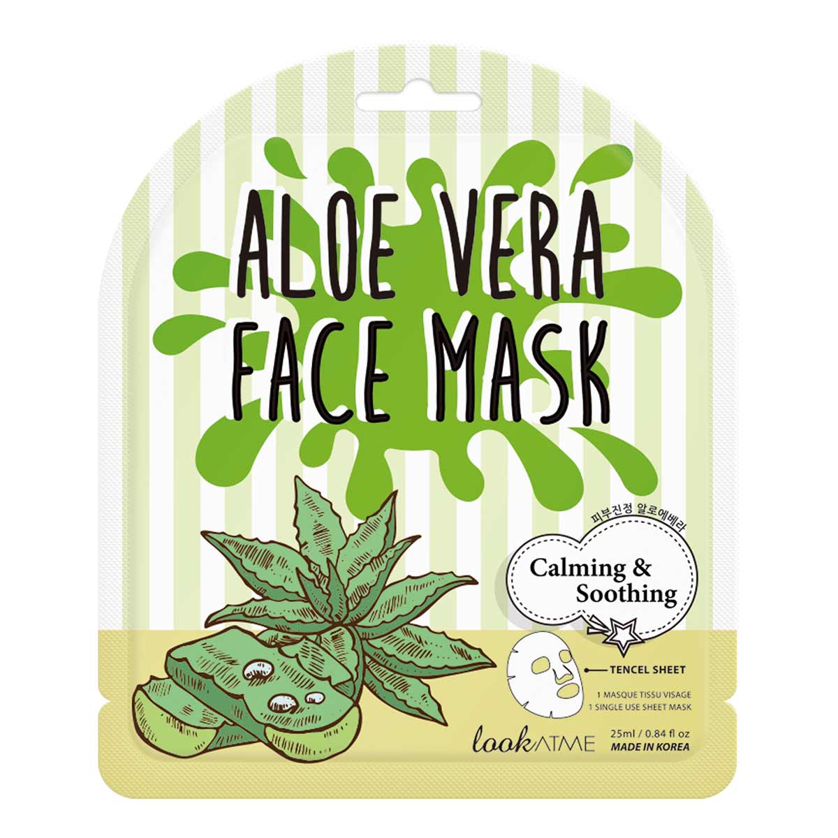 LOOK AT ME Aloe Vera Face Mask packaging