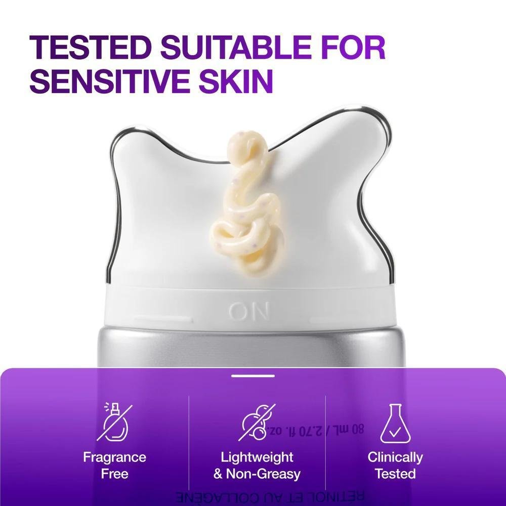 ANUA Collagen Retinol Refining Gua Sha Cream massaging the cheek and jawline