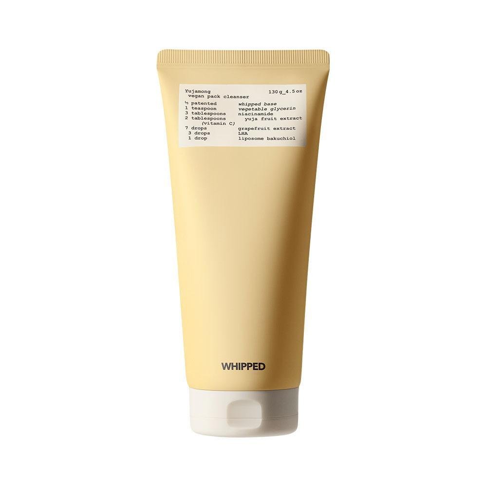 WHIPPED Yujamong Vegan Pack Cleanser 130g jar packaging
