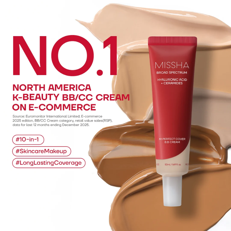 MISSHA M Perfect Cover BB Cream Pro shade range comparison