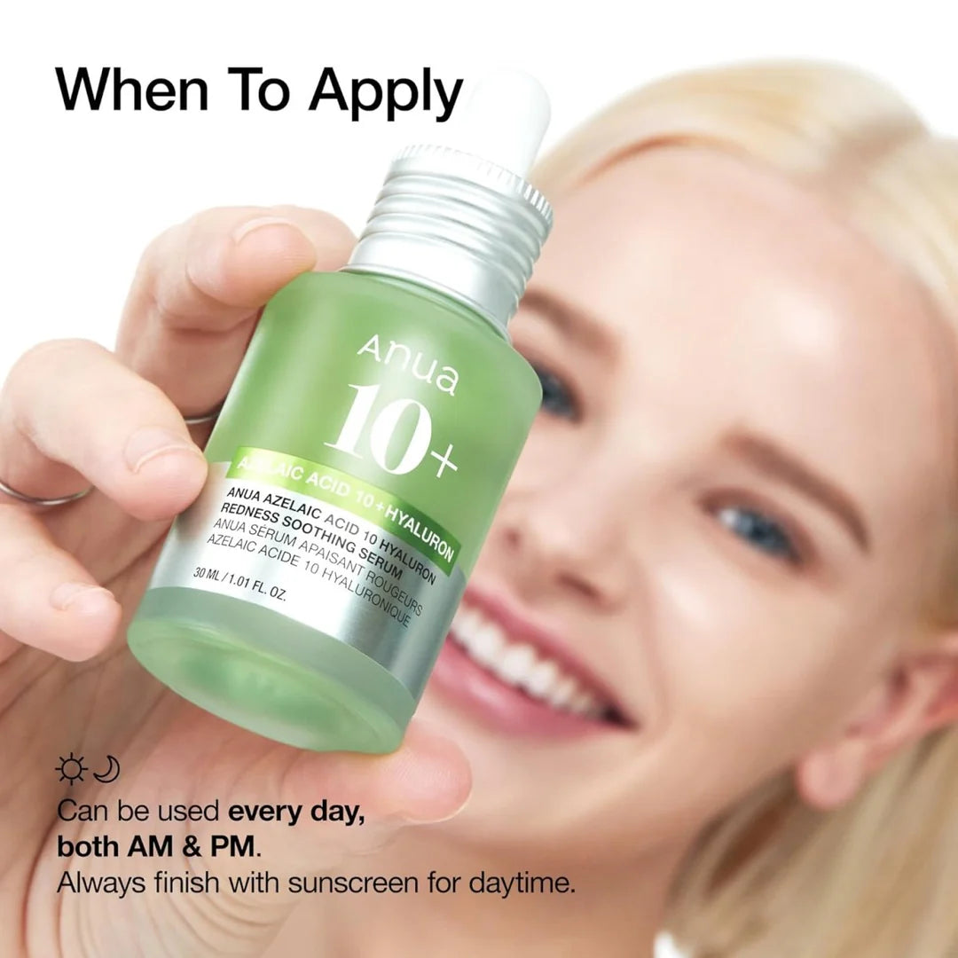 ANUA Azelaic Acid 10 Hyaluron Redness Soothing Serum 30ml