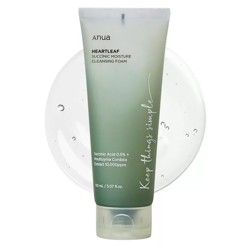 Anua Heartleaf Succinic Moisture Cleansing Foam
