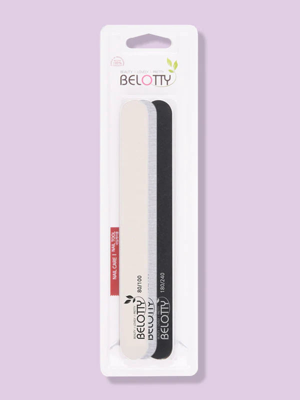 BELOTTY 3pcs Professional Emery Board Nail Files