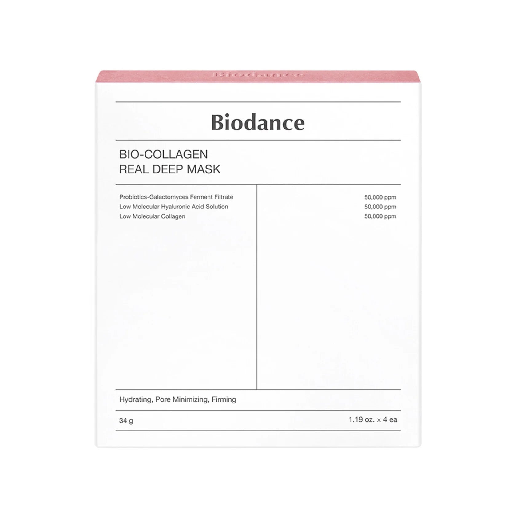 Biodance Bio-Collagen Real Deep Mask 1Box/4pcs