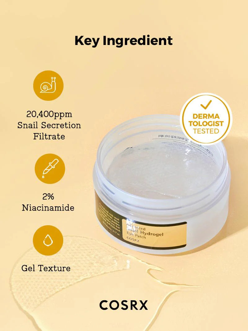 COSRX Advanced Snail Hydrogel Eye Patch 60pcs