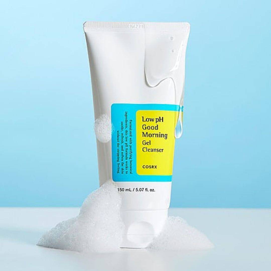 COSRX Low pH Good Morning Gel Cleanser 50ml travel size bottle