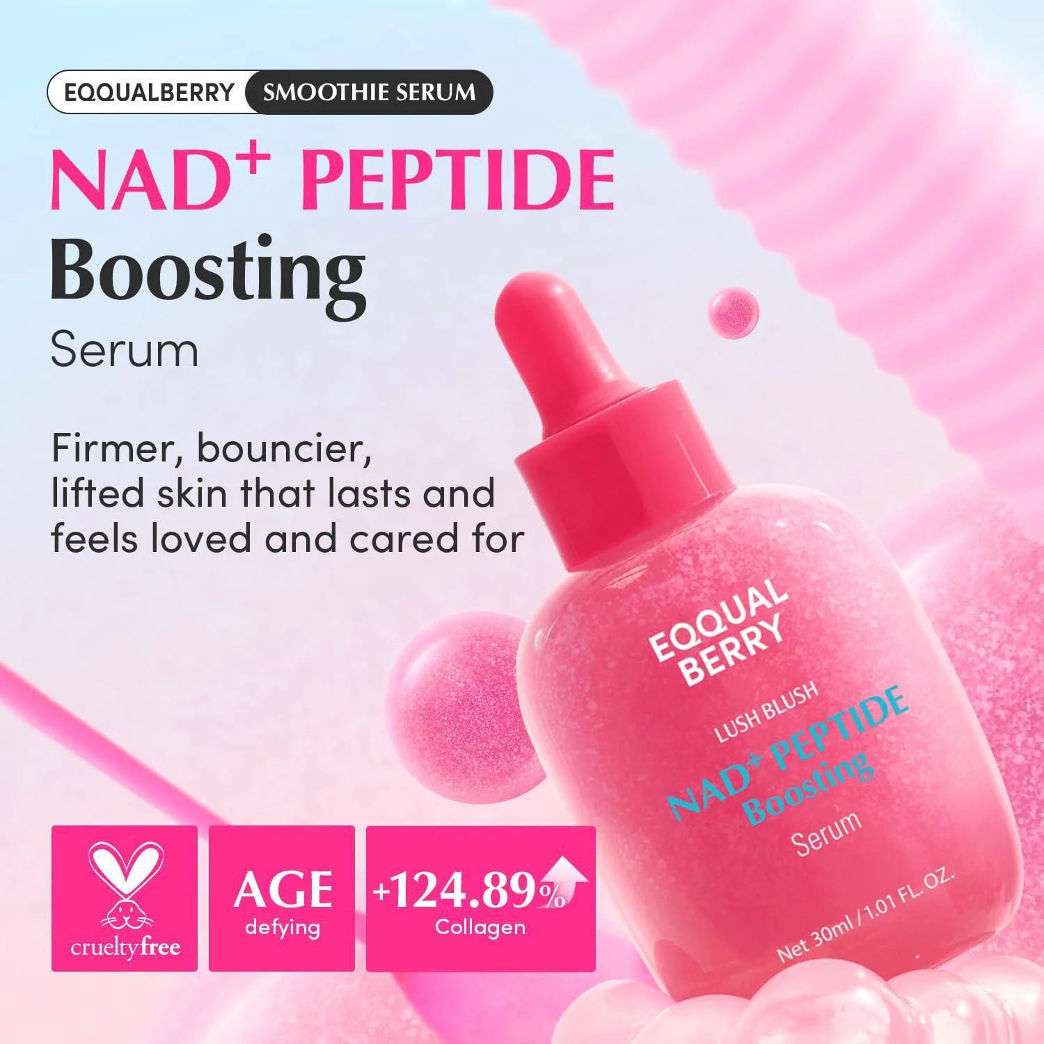 EQQUALBERRY NAD Peptide Boosting Serum 30ml