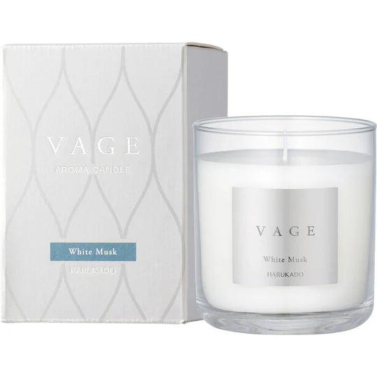 HARUKADO Vage Bougie aromatique Musc blanc