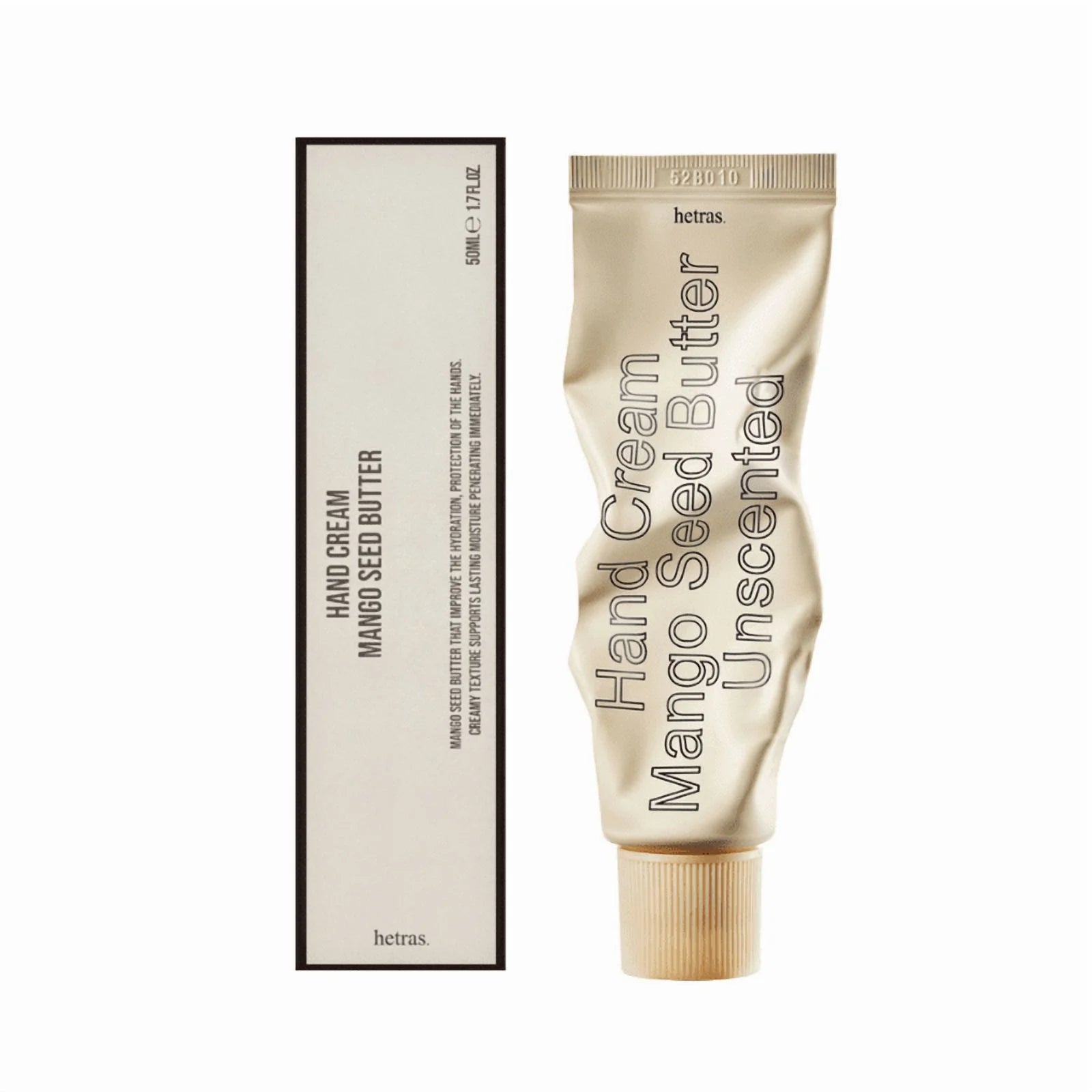 HETRAS Perfumed Mango Seed Butter Hand Cream 50ml - Unscented