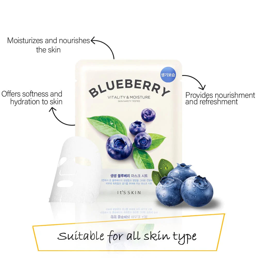 ITS SKIN The Fresh Mask Sheet Blueberry 1PC