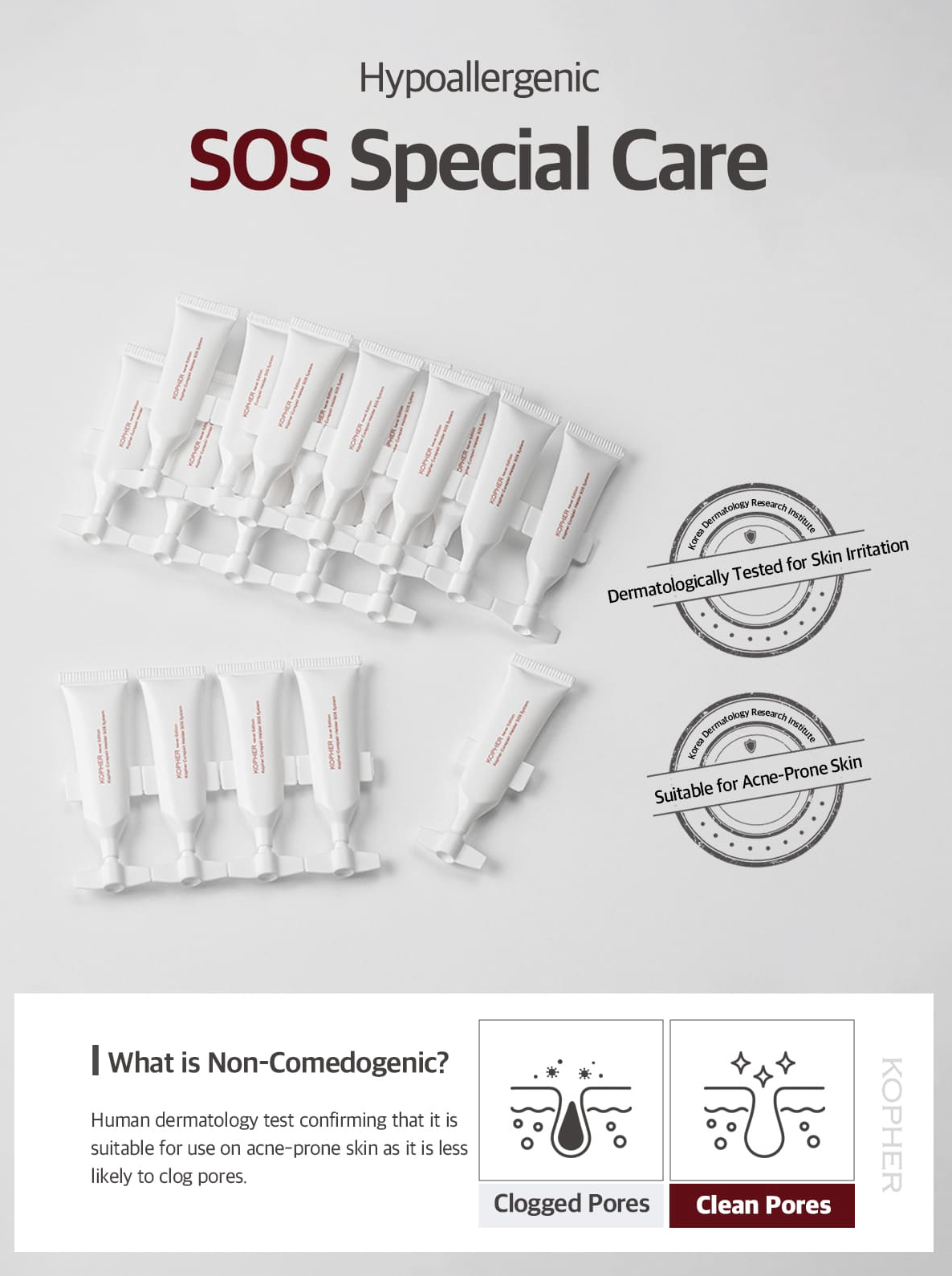 KOPHER Curepair Melder SOS System milky cream texture swatch