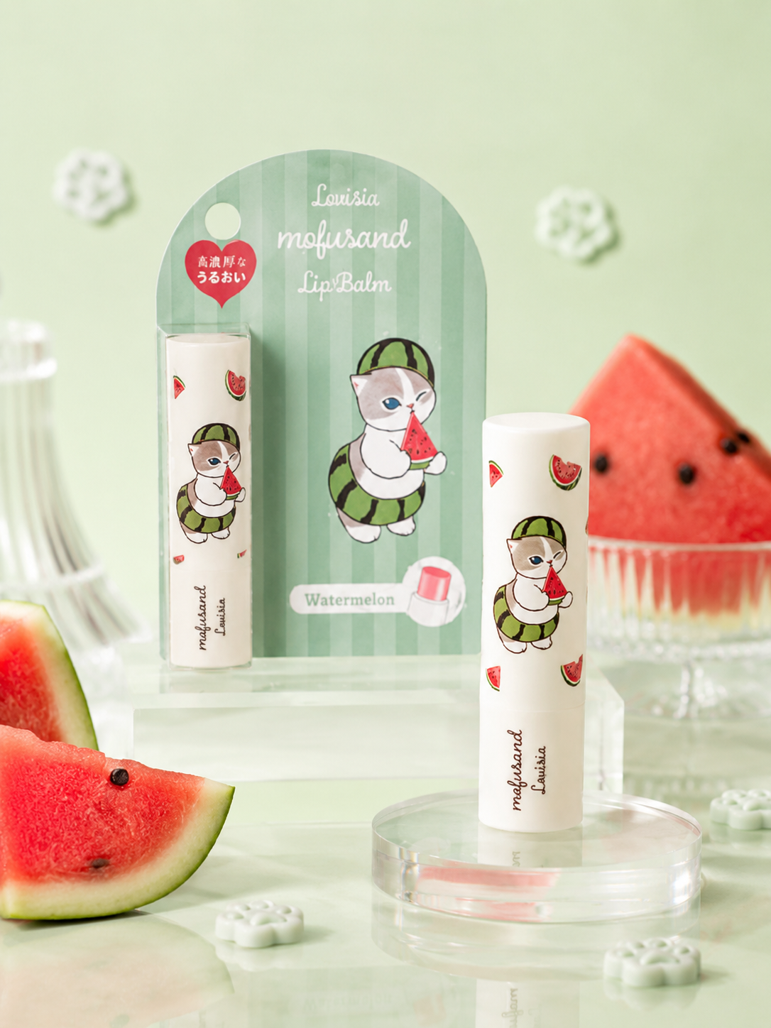 LOVISIA Mofusand Lip Balm 04 Watermelon