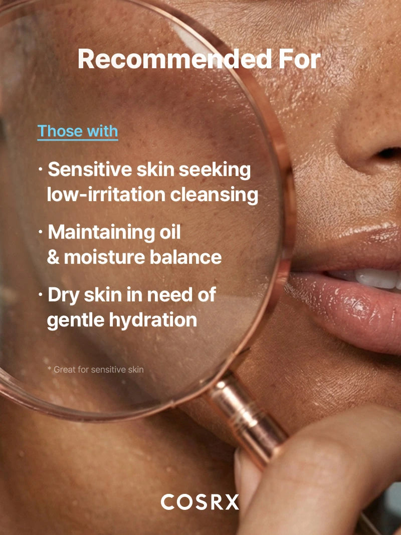 COSRX Low pH Good Morning Gel Cleanser lathering in wet hands