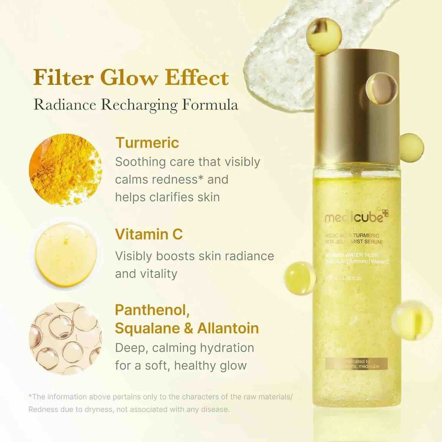 MEDICUBE Kojic Acid Turmeric Vita Jelly Mist Serum 100ml