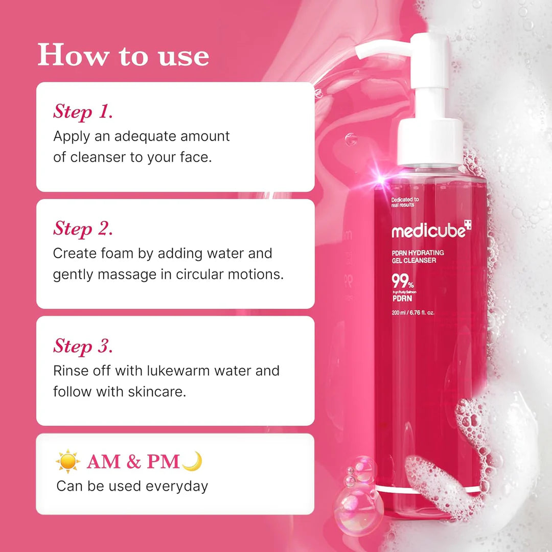 MEDICUBE PDRN Hydrating Gel Cleanser 200ml
