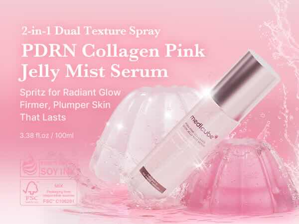 MEDICUBE PDRN Pink Collagen Glow Jelly Mist Serum 100ml