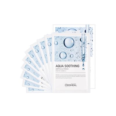 MEDIHEAL Aqua Soothing Ampoule Mask 10pcs