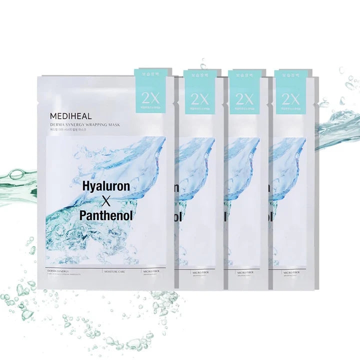 MEDIHEAL Derma Synergy Wrapping Mask Sheet for Moisture (Hyaluron x Panthenol) 1pc