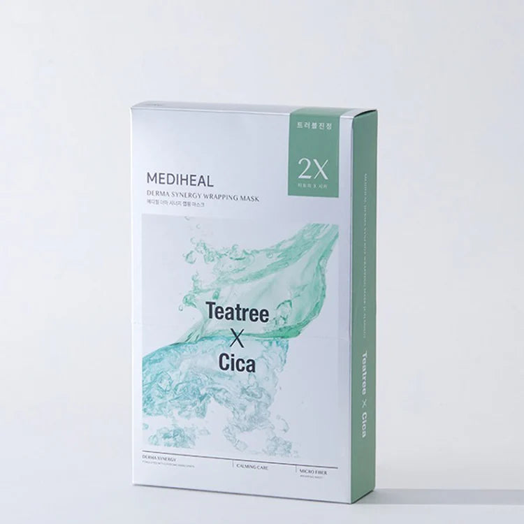 MEDIHEAL Derma Synergy Wrapping Teatree x cica mask 1pc