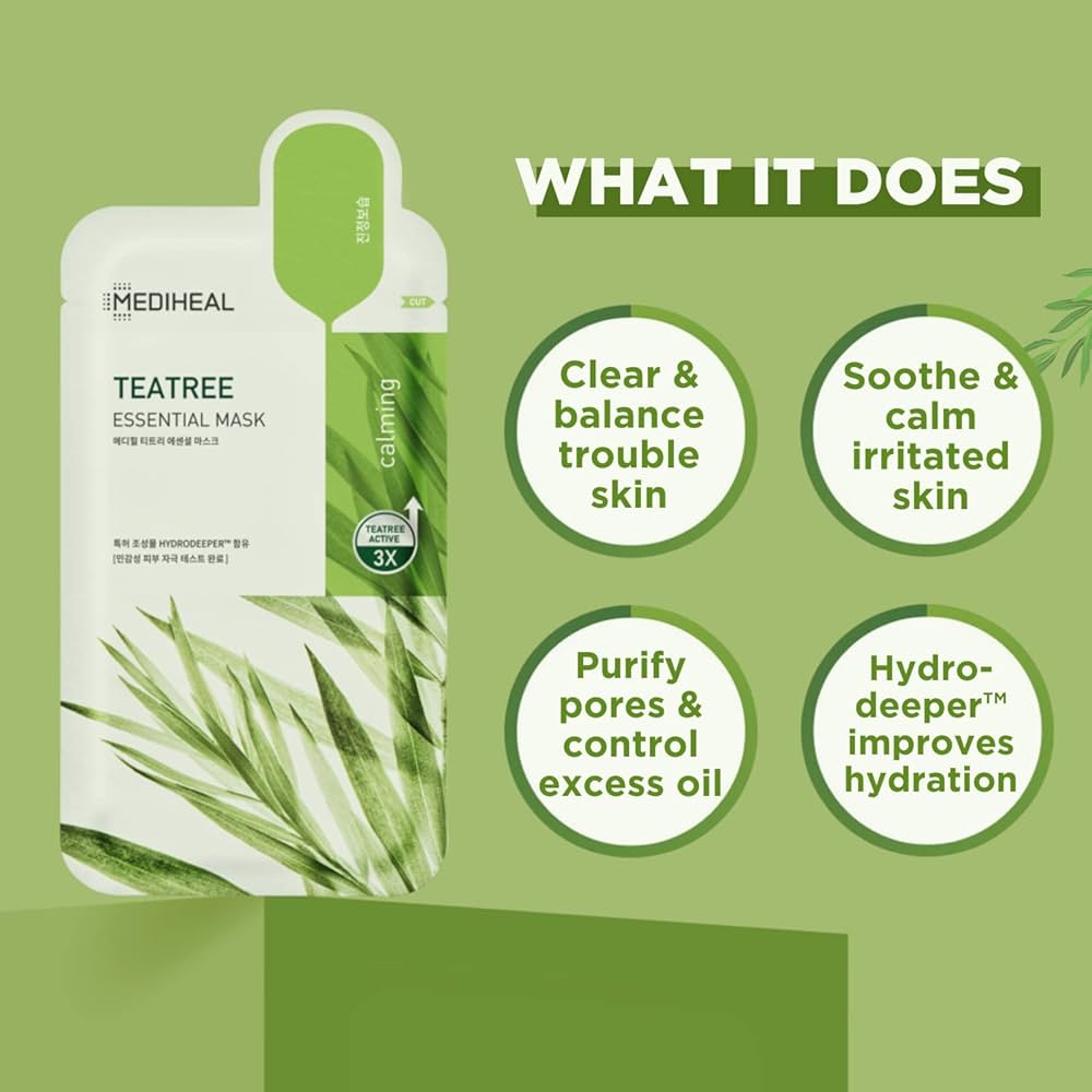 MEDIHEAL Masque Essentiel Teatree 1pc