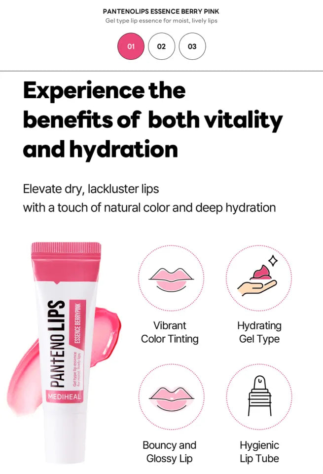 MEDIHEAL Pantenolips Essence Berrypink 10ml