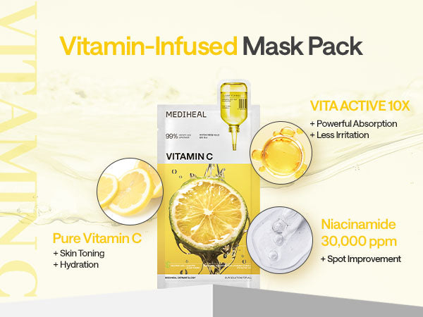 MEDIHEAL Vitamin C Essential Mask 1pc