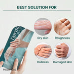 MEDIHEAL Derma Layer Hand Mask cream texture inside the glove