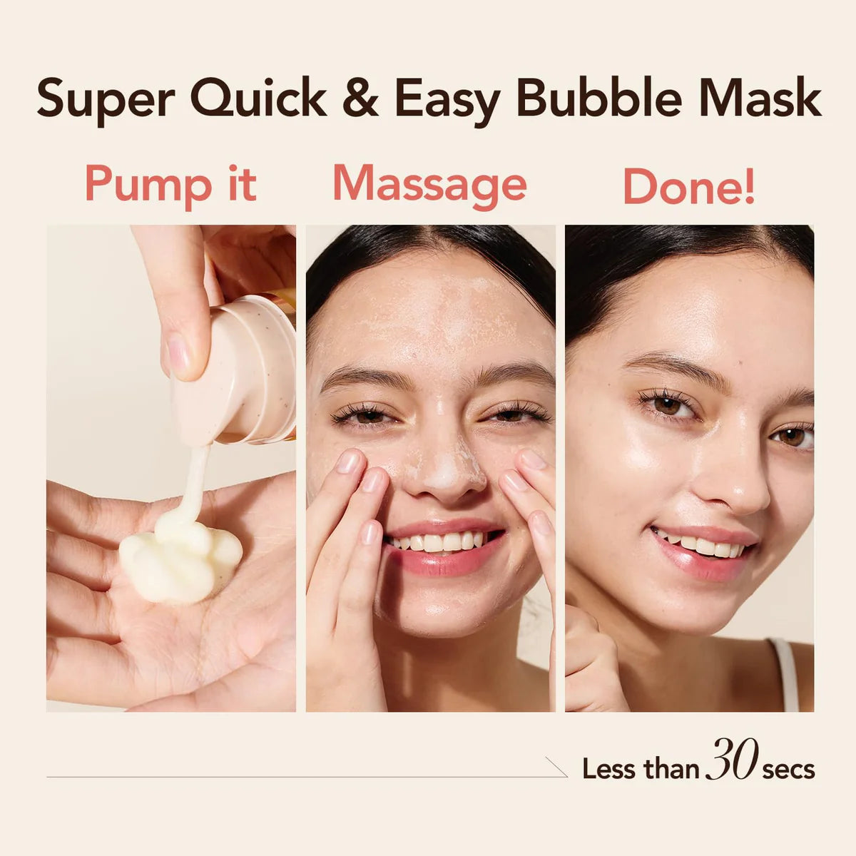 MENOKIN 30 Seconds Quick Bubble Mask Bright 95ml