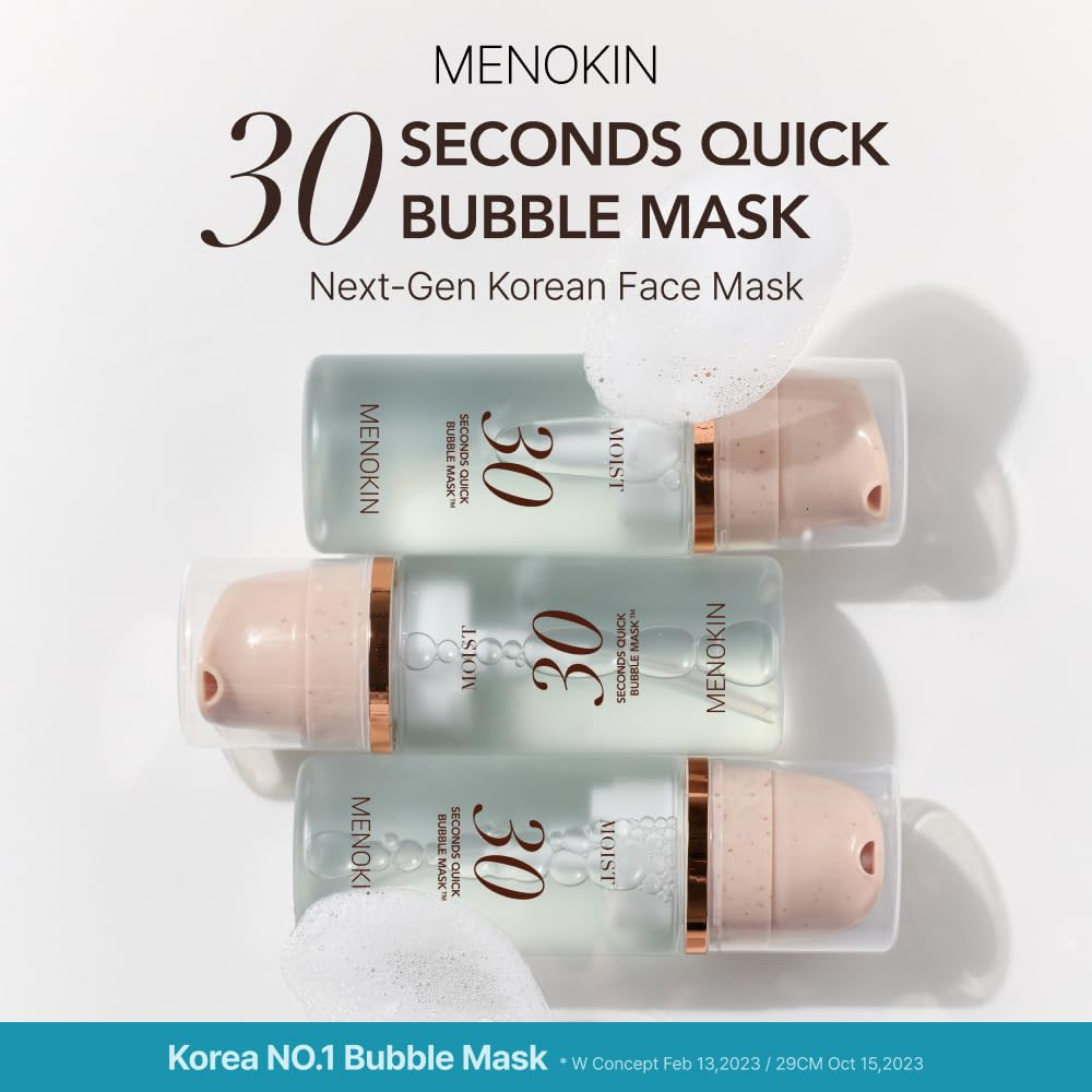 MENOKIN 30 Seconds Quick Bubble Mask Moist 95ml