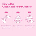 BANILA CO Clean It Zero Foam Cleanser Mini packaging detail