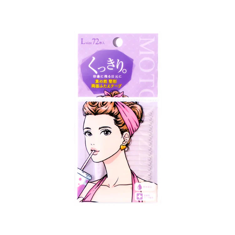 MOTONOZEN Two Sided Eyelid Tape L 72pcs