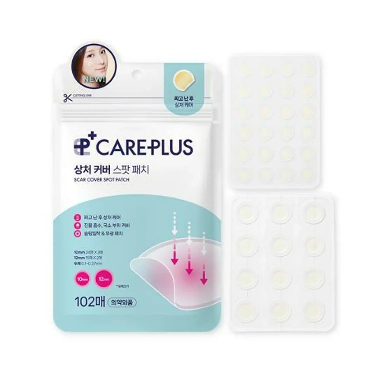 OLIVE YOUNG Care Plus Spot Cover Spot Patch 102counts