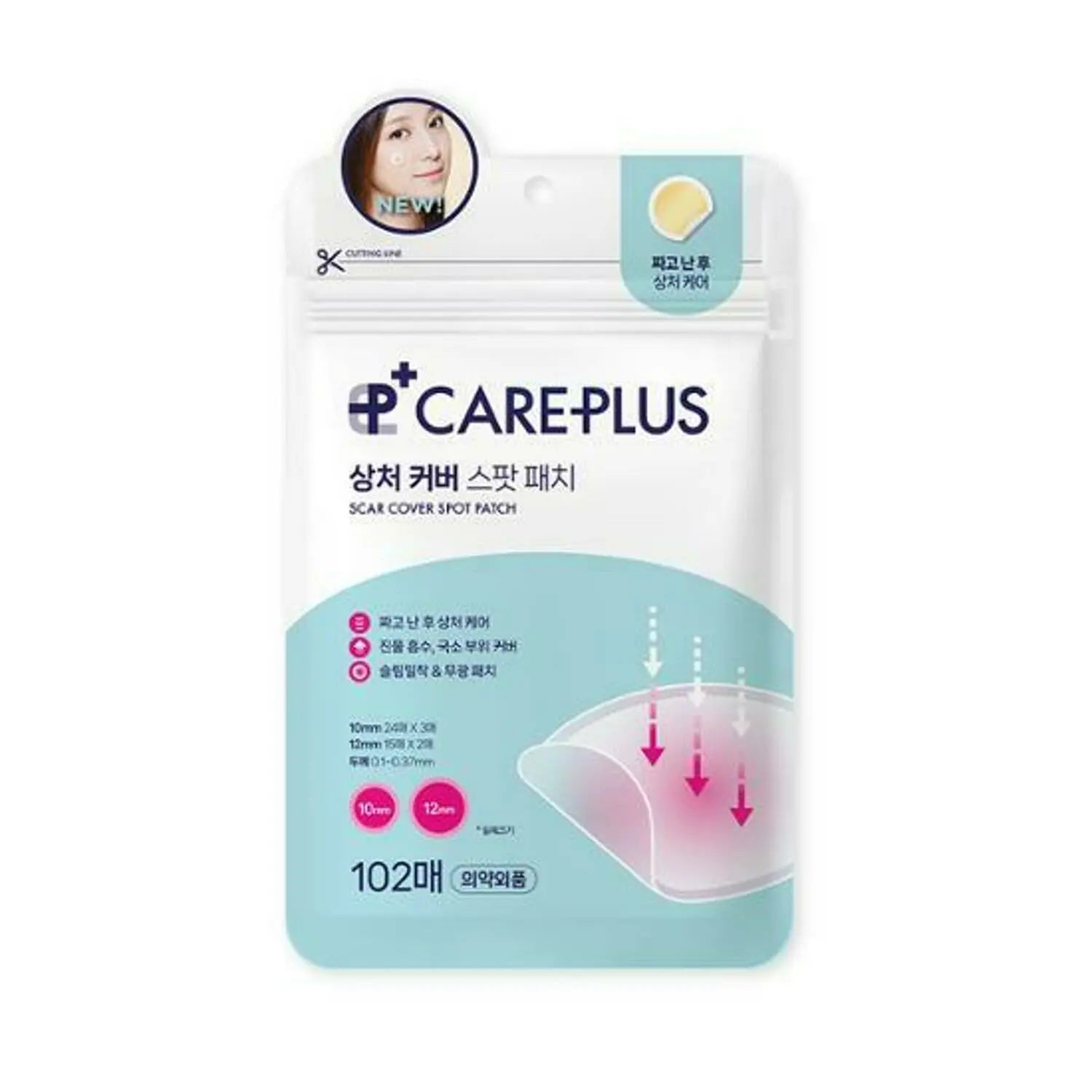 OLIVE YOUNG Care Plus Spot Cover Spot Patch 102counts