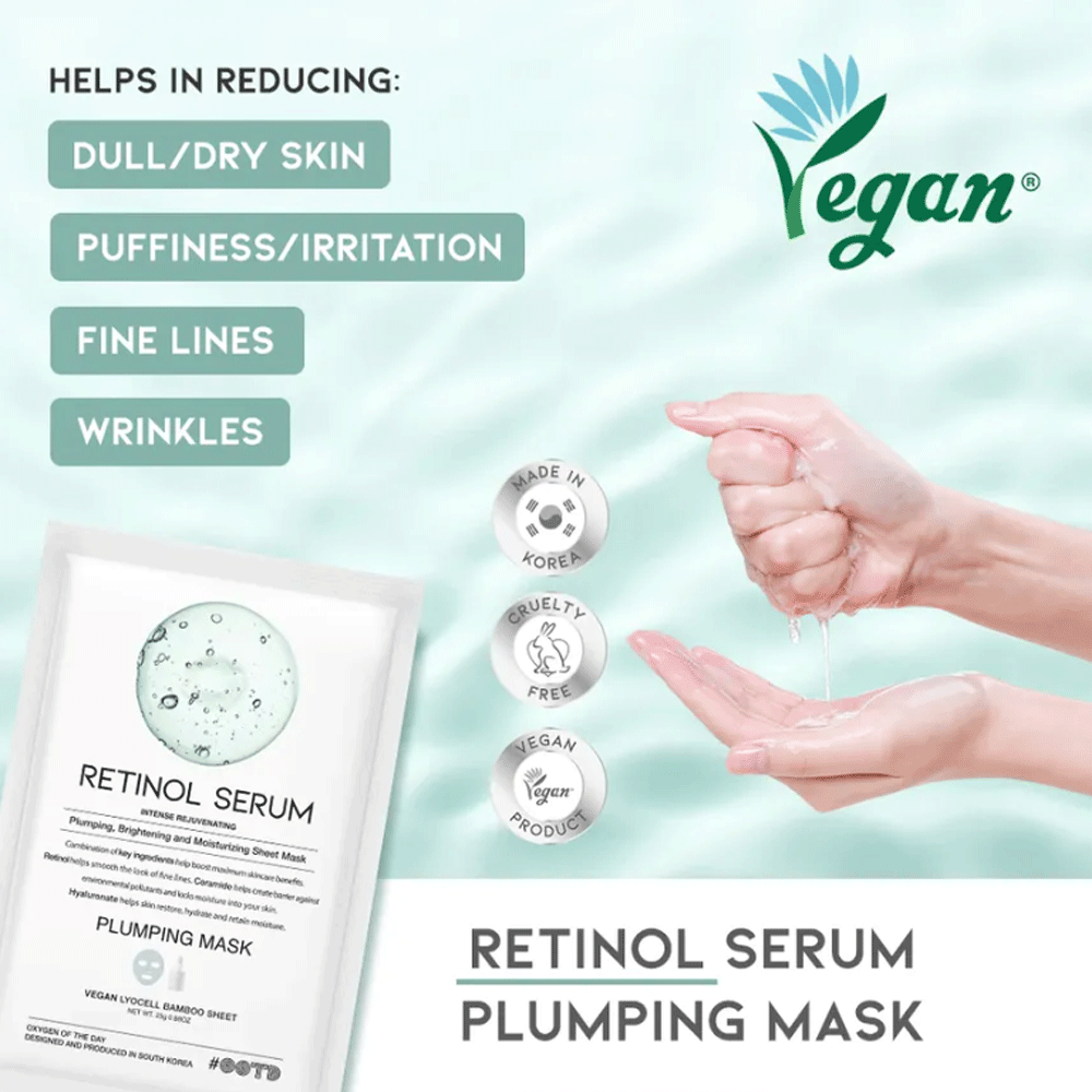 OOTD Retinol Serum Plumping Mask 10EA