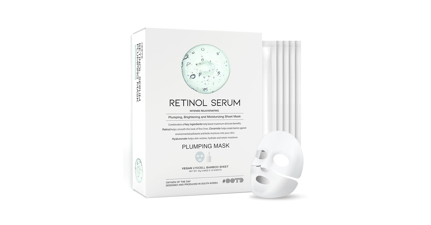 OOTD Retinol Serum Plumping Mask 10EA