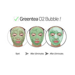 PUREDERM Deep Purifying Green O2 Bubble Mask Green Tea