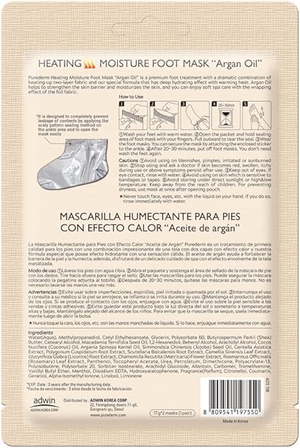 PUREDERM P/D Heating Moisture Foot Mask